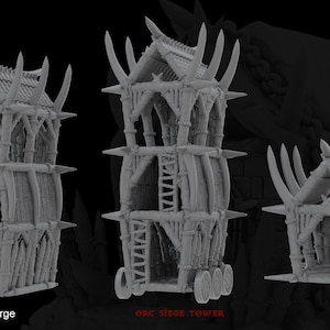 Orc Siege Tower by Mujja&#39;s Forge | Dungeons and Dragons | D&D | Wargames | DnD | Tabletop Games | Scatter Terrain | Diorama