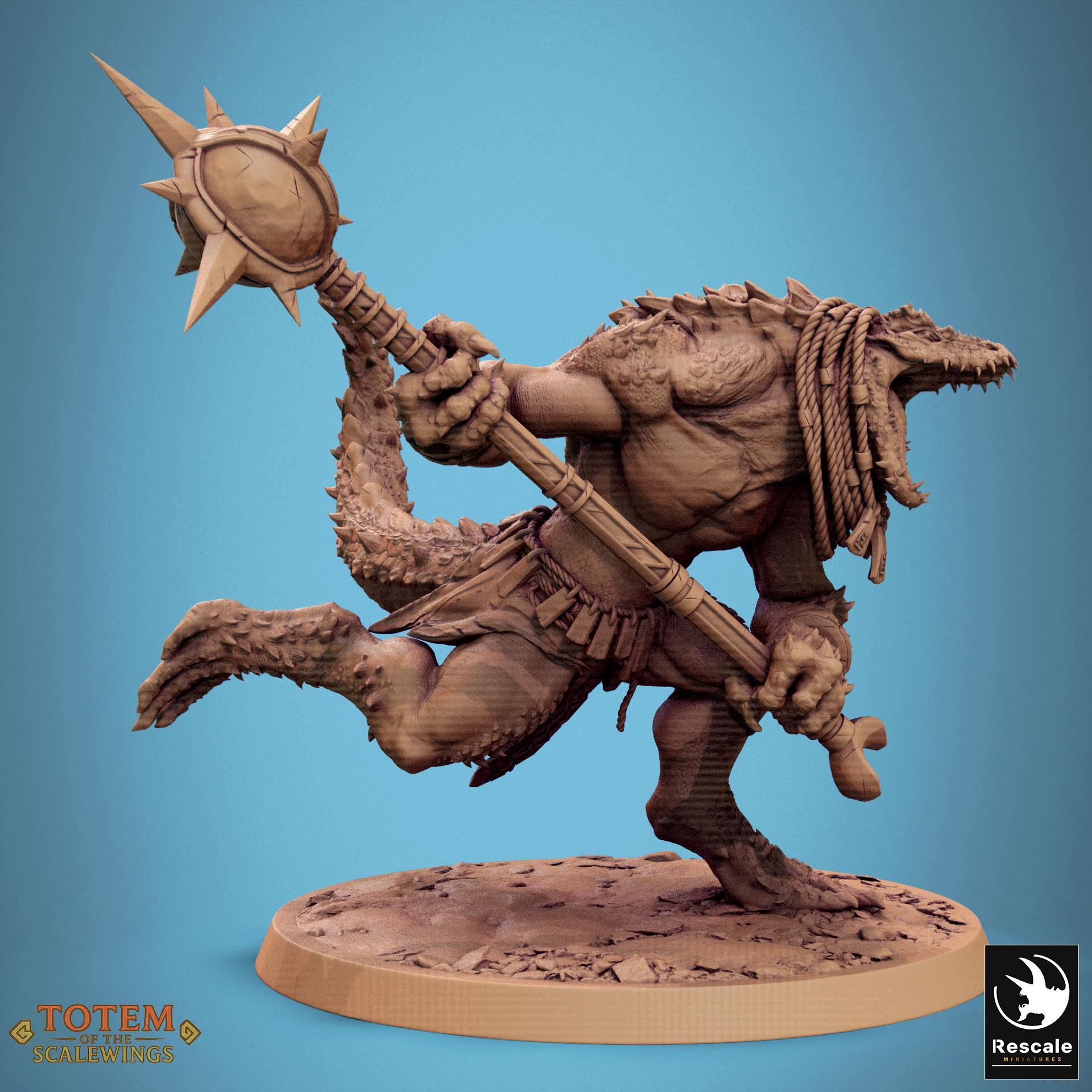 Lizardman Champion Dreadscale (6 Poses) • Totem of the Scalewings • by ...