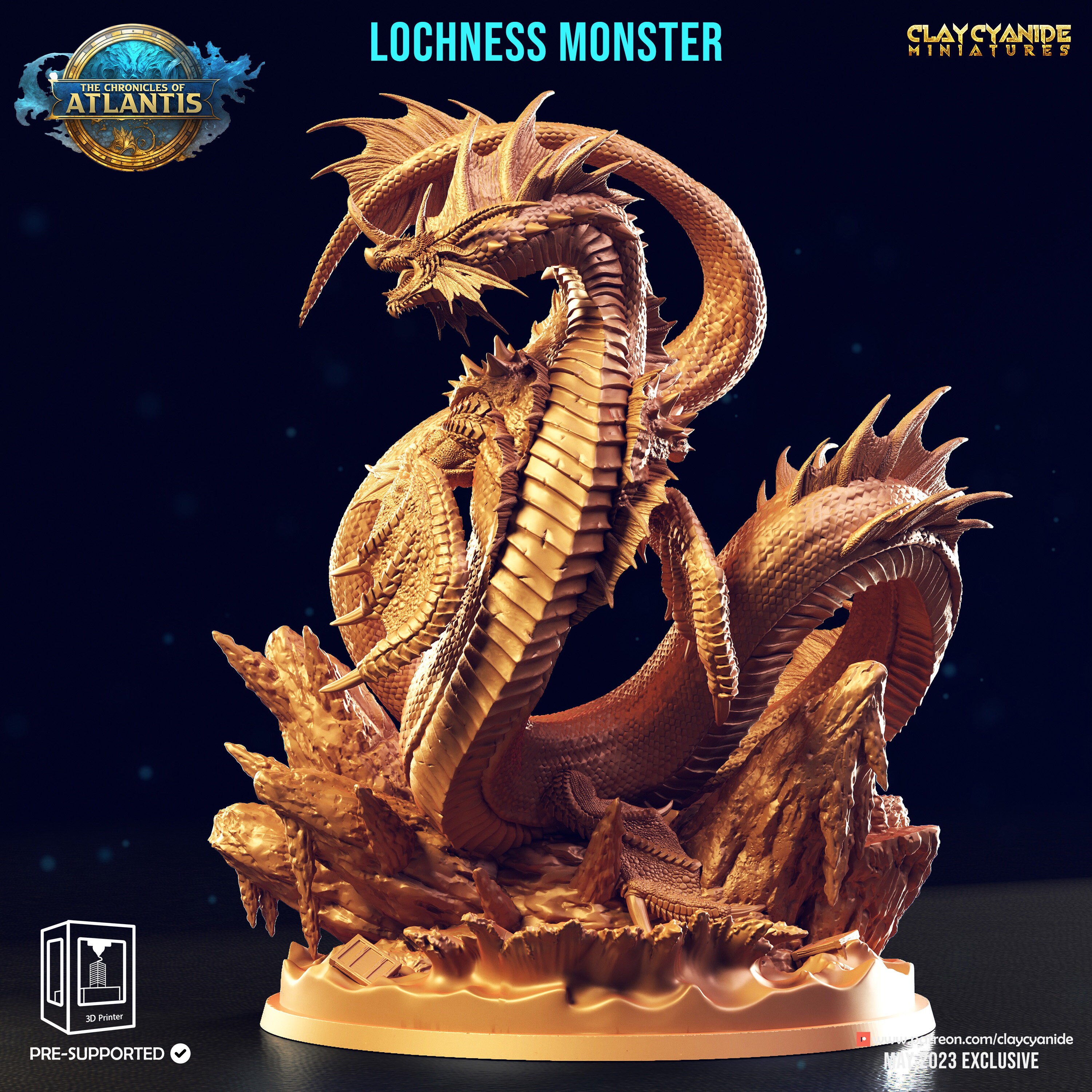 Lochness Monster • Atlantis • by Clay Cyanide | Dungeons and Dragons ...