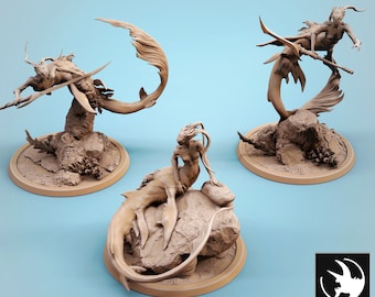 Siren Miniature Set for Dungeons and Dragons Tabletop RPG