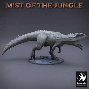 Giganotosaurus Bone Breaker • Mist of the Jungle • by Rescale Miniatures | Dungeons and Dragons | Tabletop Games | DND | Resin Miniature