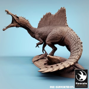 Spinosaurus • Dinotopia Pt 2 • by Rescale Miniatures | Dungeons and Dragons | D&D | Tabletop Games | Wargames | Resin Miniature