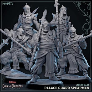 Miniconjunto de soldados de la guardia del palacio para el juego de rol de mesa Dungeons and Dragons.