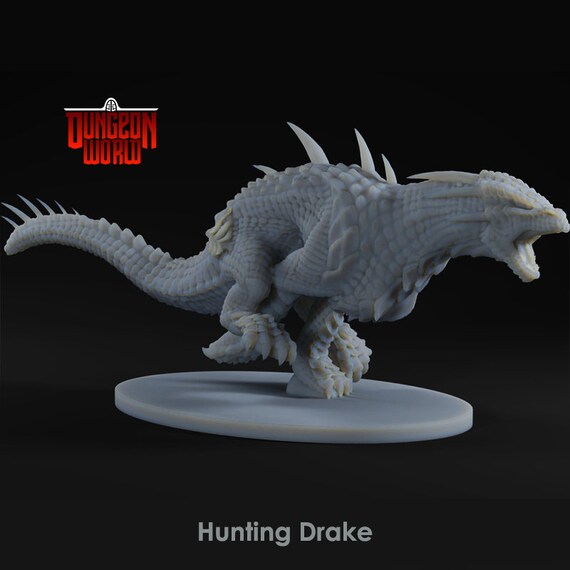 45mm Hunting Drake / Ambush Drake per Dungeons e Dragons / DnD | Etsy