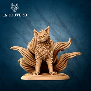 Kitsune • Dangerous Monsters • by La Louve 3D | Dungeons and Dragons | D&D | Tabletop Games | Wargames | Resin Miniature