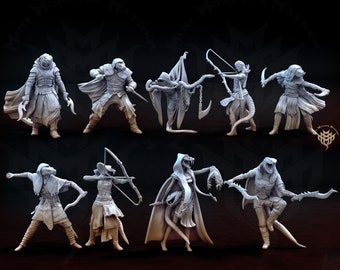 Yuan Ti Characters • Eye of the Serpent by Mini Monster Mayhem | Dungeons and Dragons | D&D | Tabletop Games | Wargames | Resin Miniature