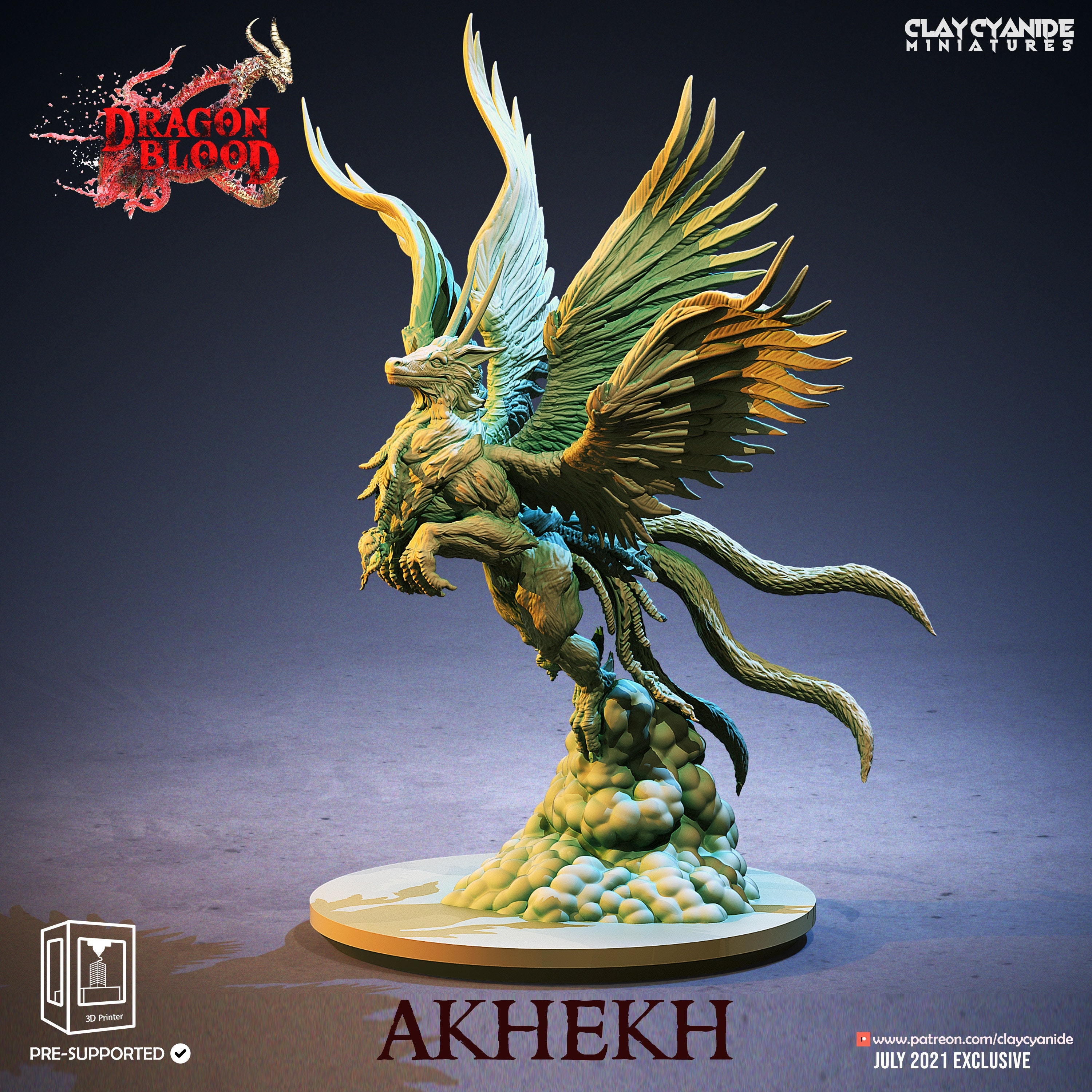 Akhekh • Dragon Blood • by Clay Cyanide | Dungeons and Dragons