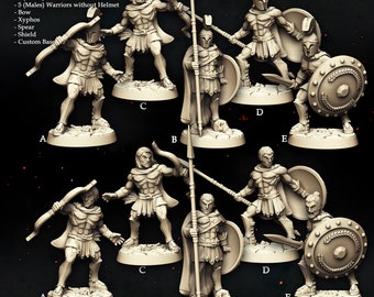 Antike griechische Armee Miniatur Set für Dungeons and Dragons Tabletop-Rollenspiel