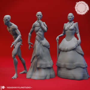 Doppleganger (3 Poses) par Yasashii Kyojin Studio pour Donjons et Dragons | D&D | DnD | Dessus de table | Jeux de guerre | Miniature en résine