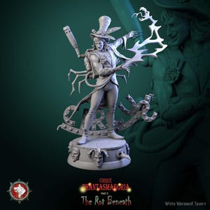 Voltaire Vox, Sorcerer of Spark & Steam • Cirque Phantasmagoria Pt2 • by White Werewolf Tavern | Dungeons and Dragons | Tabletop Games