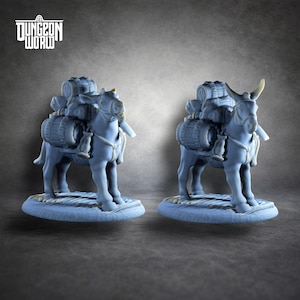 Pack Mule Dungeons and Dragons Miniatura de alta calidad para juegos de rol de mesa