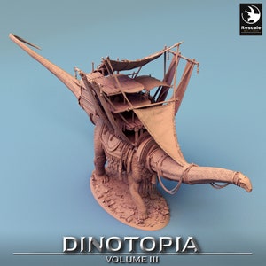 Diplodocus Wohnwagen • Dinotopia Pt 3 • von Rescale Miniatures | Dungeons and Dragons | D&D | Brettspiele | Kriegsspiele | Harz-Miniatur