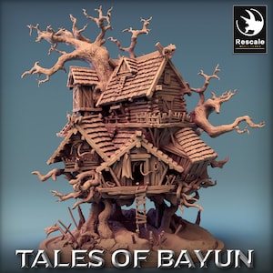 Bayun Isba (Baba Yaga House) • Tales Of Bayun • by Rescale Miniatures | Dungeons and Dragons  | Tabletop Games | Wargames | Resin Miniature