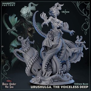 Urushulga of the Voiceless Deep • The Voice Under The Sea • by Mammoth Factory | Dungeons and Dragons | Tabletop Games | Resin Miniature