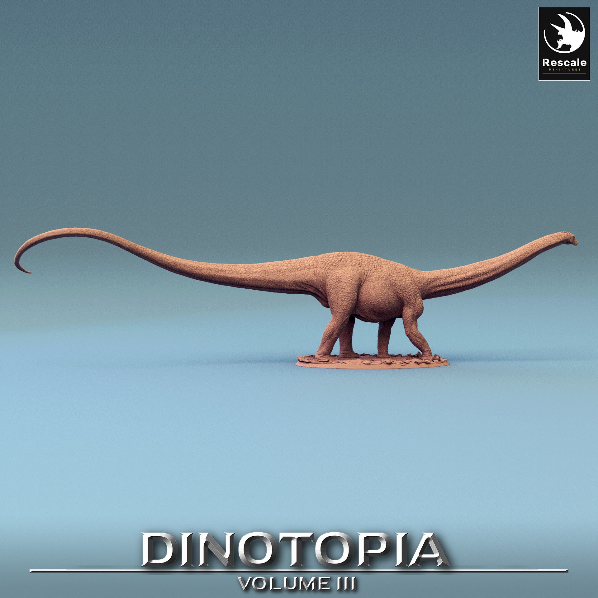 Diplodocus • Dinotopia Pt 3 • by Rescale Miniatures | Dungeons and Dragons | D&D | Tabletop Games | Wargames | Resin Miniature
