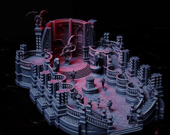 Castle Ballroom Dracula – Fantasy Tabletop Terrain – DnD/RPG Scenery