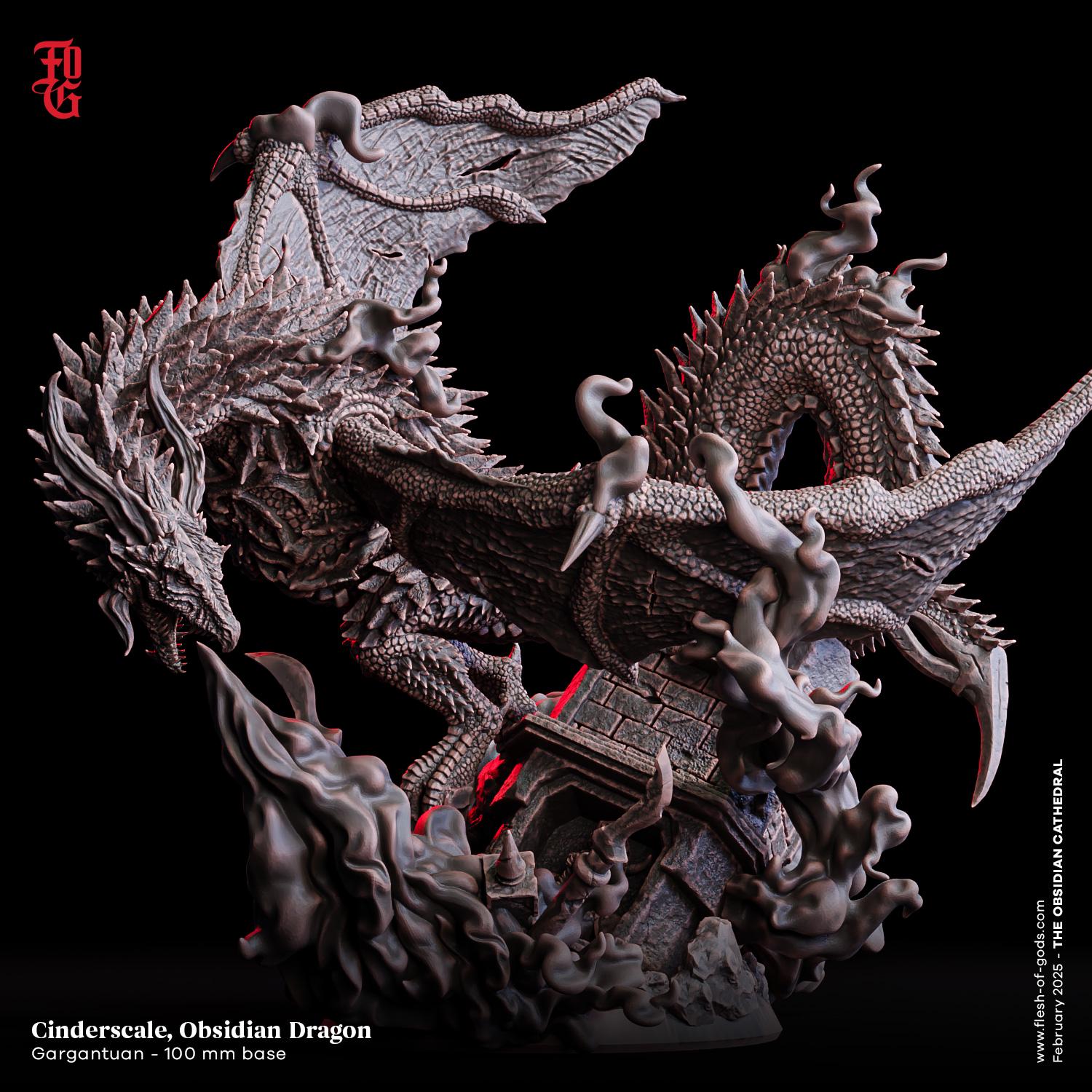 ダンジョンズ＆ドラゴンズ テーブルトップRPG用オブシディアンドラゴン 