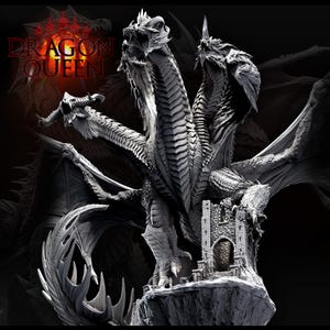 Tiamat Drachenkönigin von Mini Monster Mayhem | Dungeons and Dragons | Brettspiele | Harz-Miniatur