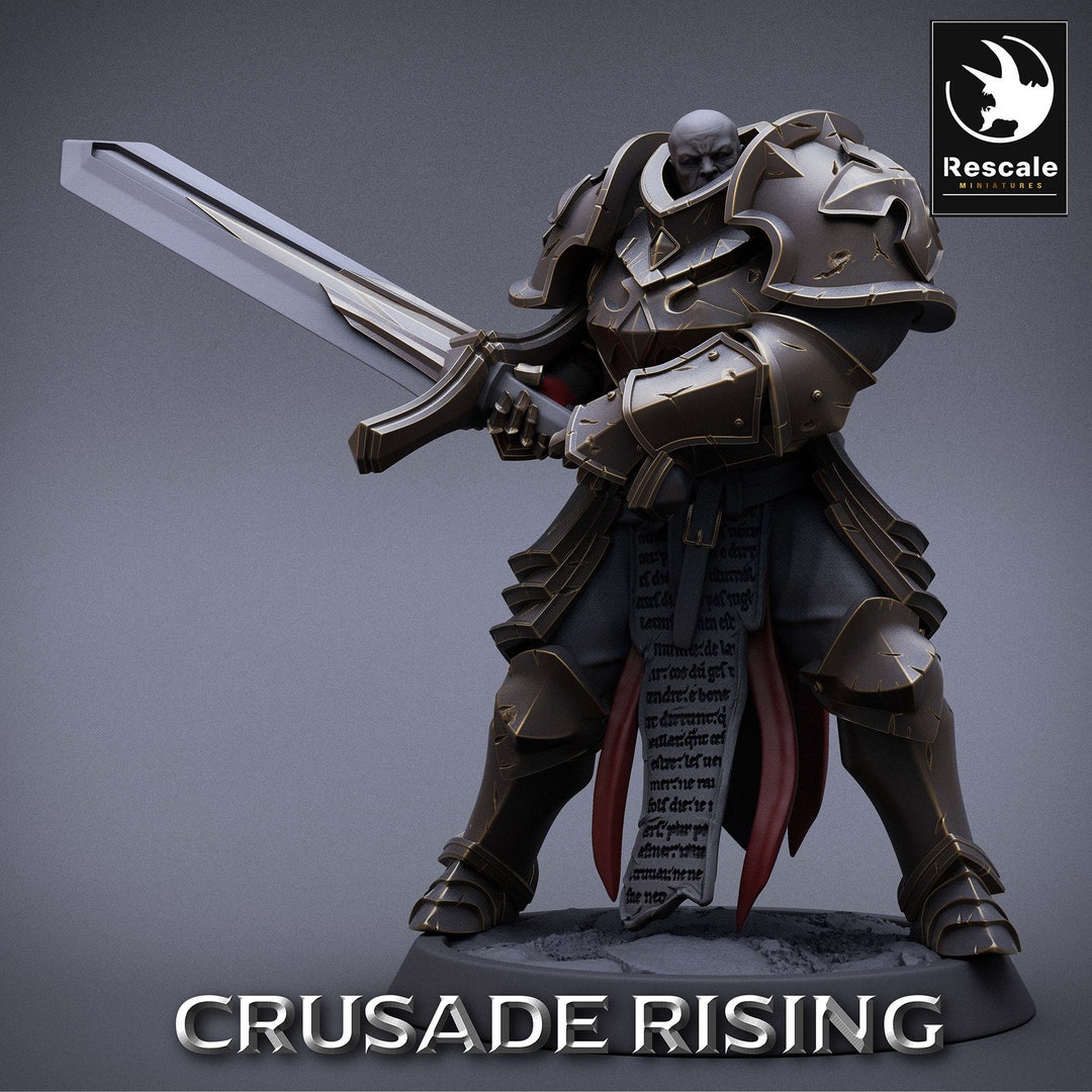 Templar Sword (5 Poses) • Crusade Rising • by Rescale Miniatures ...