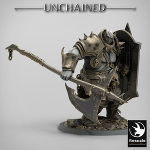 Heavy Soldier Halbert • Unchained • by Rescale Miniatures | Dungeons and Dragons | D&D | Tabletop Games | Wargames | Resin Miniature