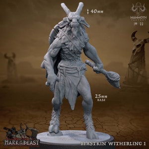 Beastkin Witherling 1 • Znak Bestii • autorstwa Mammoth Factory | Dungeons and Dragons | Gry planszowe | Miniatura z żywicy