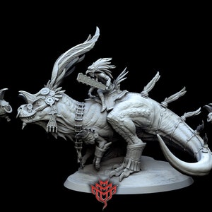 Elite Tribal Hunter • Legend of The Dino Tamer Part 2 • by Mini Monster Mayhem | Dungeons and Dragons | Tabletop Games | Resin Miniature