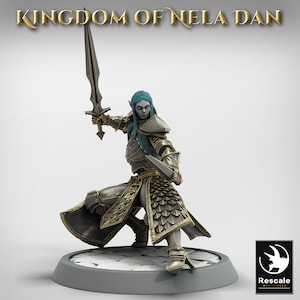 Elf Soldiers (10 Poses) • Kingdom of Nela Dan • by Rescale Miniatures | Dungeons and Dragons | D&D | Tabletop Games | Wargames