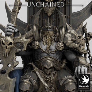 Olaf Throne • Unchained • by Rescale Miniatures | Dungeons and Dragons | D&D | Tabletop Games | Wargames | Resin Miniature