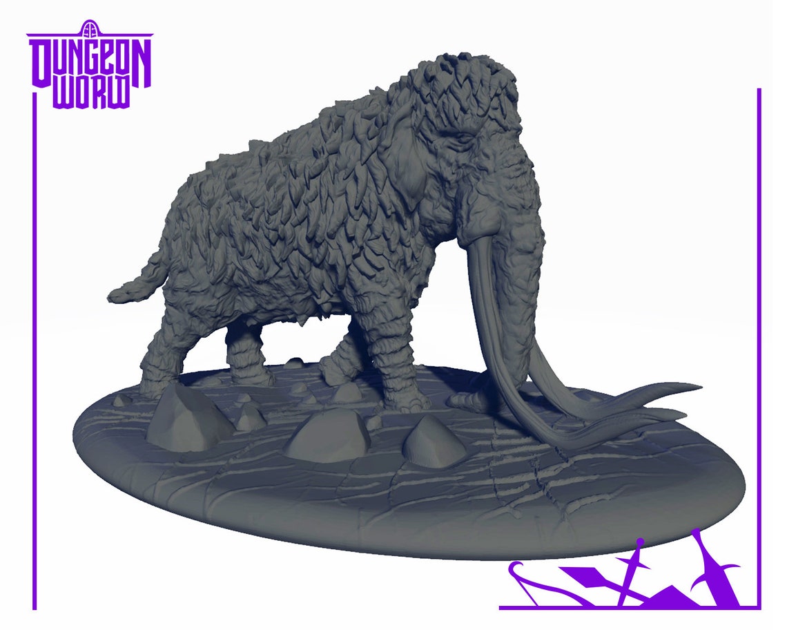 Mammoth Mammoth Mount by M3DM Dungeons and Dragons D&D Etsy