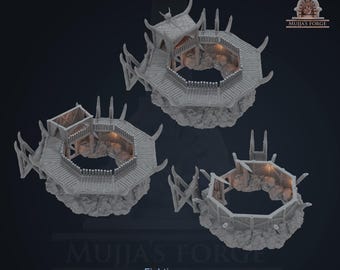 Orc Fighting Arena – Fantasy-tafelbladterrein – DnD/RPG-landschap