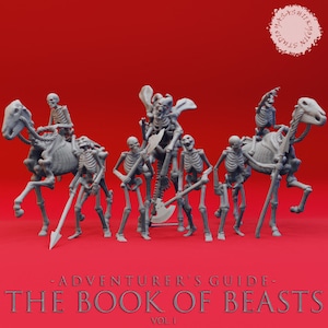 Skeletons Warband (9 models) • Tome of Beasts • for Dungeons and Dragons | Tabletop Wargames | Resin Miniature | Yasashii Kyojin Studio