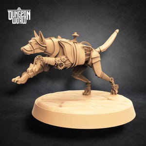 Clockwork Dog Run Dungeons and Dragons Miniatura do gier RPG
