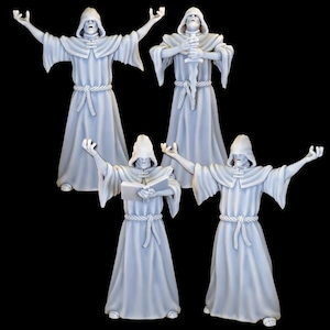 Tabletop Cultist Miniature Set for Dungeons and Dragons Tabletop RPG