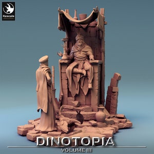 Discuss Diorama • Dinotopia Pt 3 • by Rescale Miniatures | Dungeons and Dragons | D&D | Tabletop Games | Wargames | Resin Miniature