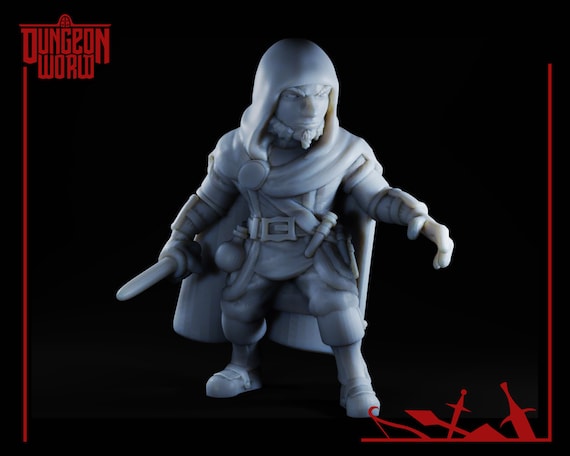 Gnome Rogue Miniature for Dungeons and Dragons Tabletop RPG