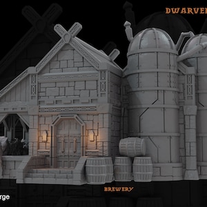 Zwergenbrauerei von Mujja's Schmiede | Dungeons and Dragons | Kriegsspiele | D&D | Brettspiele | Streuterrain | Diorama