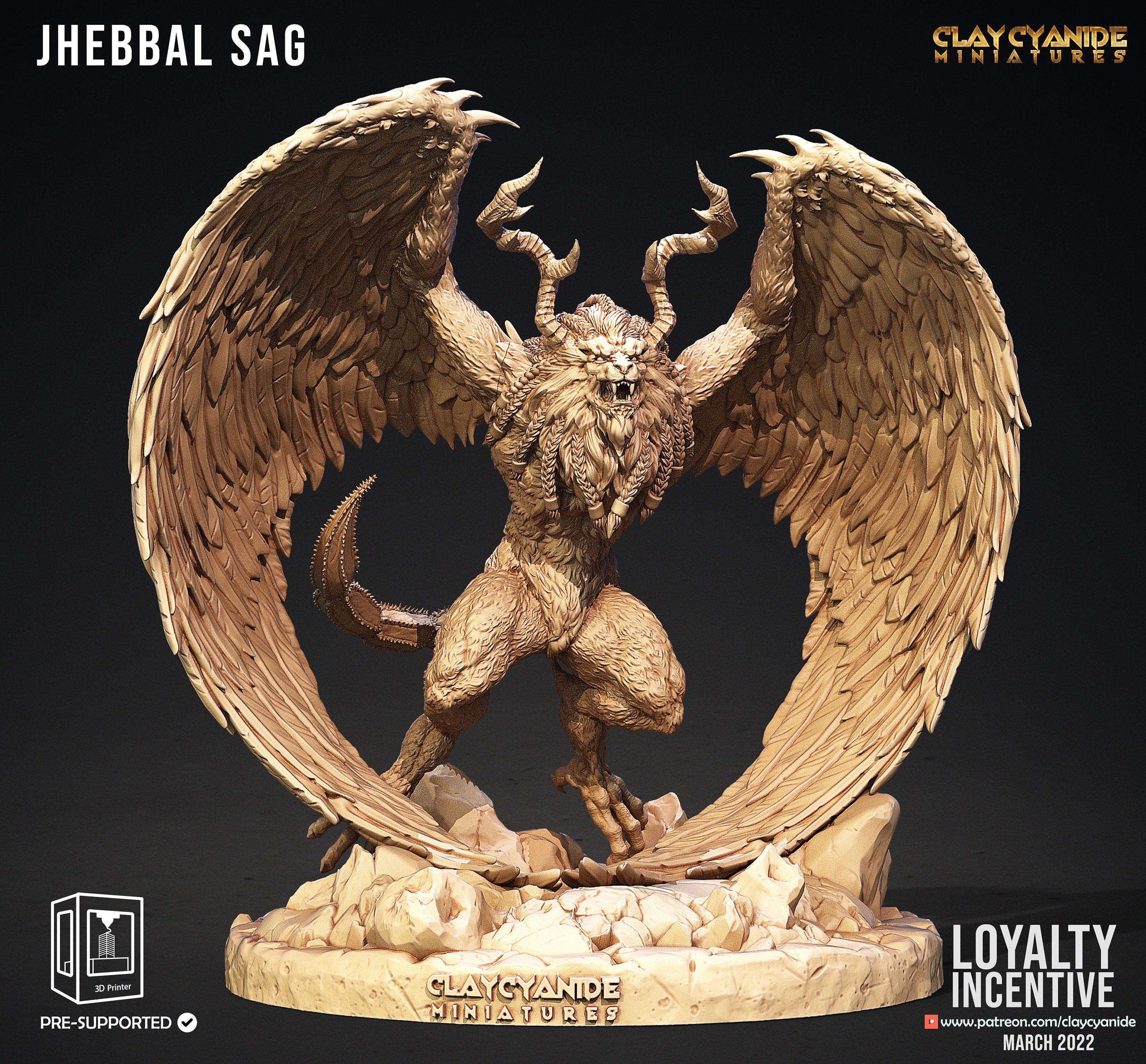 Jhebbal Sag by Clay Cyanide Dungeons and Dragons Tabletop - Etsy