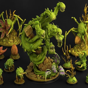 Amazing Monster Plants (11 Models) by Print Your Monsters | Dungeons and Dragons | D&D | DnD | Tabletop Games | Wargames | Resin Miniature