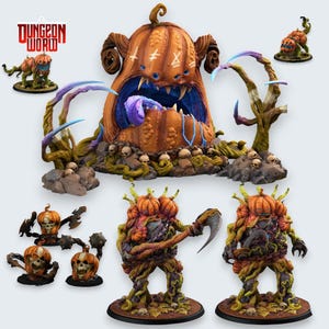Kürbis Monster Mini Set für Dungeons and Dragons Tabletop-Rollenspiel