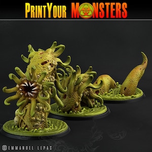 Horrific Plague Worm 1 • Plague Army of Spooky Swamp • by Print Your Monsters | Dungeons and Dragons|Tabletop Games | Wargames