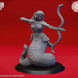 Medusa | Gorgon by Yasashii Kyojin Studio for Dungeons and Dragons | D&D | DnD | Tabletop | Wargames | Resin Miniature