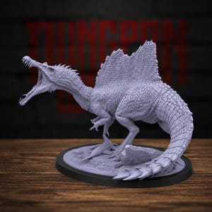 Miniatura de Espinossauro para RPG de mesa Dungeons and Dragons