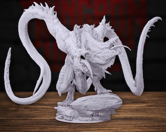 Demogorgon Demon Miniature for Dungeons and Dragons Tabletop RPG