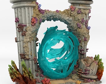 Temple sous-marin Magic Portal Terrain pour jeu de rôle de table Donjons et dragons