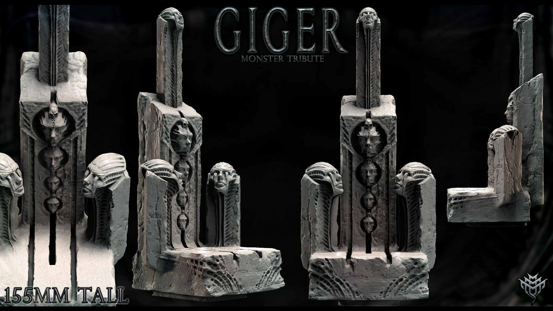 Alien Statue Giger Horror Miniature for Dungeons and Dragons Tabletop ...