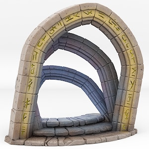 Celestial Portal • Fantastische portalen en effecten • door Print Your Monsters | Dungeons and Dragons Tabletop Games | Hars Miniatuur