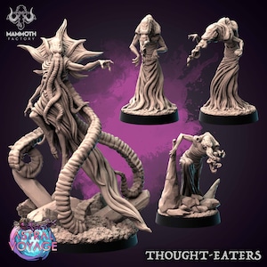 Miniconjunto de esbirros Devoradores de Mentes para el juego de rol de mesa Dungeons and Dragons.