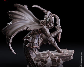Elf Assassin Rogue Miniature for Dungeons and Dragons Tabletop RPG