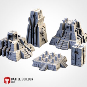 Alien Pyramiden von Txarli Factory | Post Apocalyptic | Wargames | DnD | Dungeons and Dragons | Streu gelände | Diorama