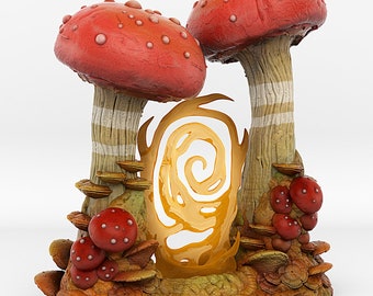 Champignons Magic Portal Terrain pour RPG de table Donjons et Dragons
